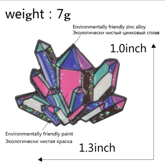 Cute Crystal Pin - Picture 2 of 4